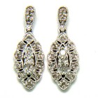 Jabberjewelry.com White Gold Diamond Earrings