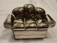 Jabberjewelry.com Vintage Godinger 1991 Couch Jewelry Trinket Box