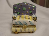 Hand Painted Chair Jewelry Trinket Box