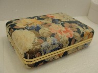 Vintage Floral Jewelry Travel Case