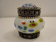 Vintage Round Jewelry Jar Trinket Box
