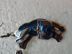 Jabberjewelry.com Large 3D Safari Bere'bl Cat Earrings Jabberjewelry.com Large 3D Safari Bere'bl Cat Earrings