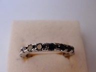 Jabberjewelry.com Faux Black Diamond Eternity Ring