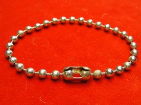 Jabberjewelry.com Vintage Silver Tone Bead Chain Bracelet
