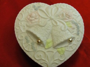 Wedding Bells Heart Trinket Box