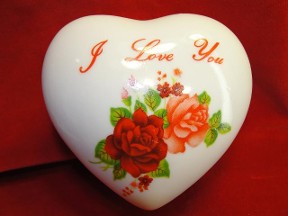 I Love You Heart Jewelry Trinket Box