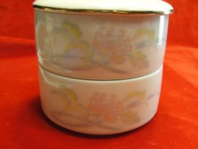 Pastel Floral Double Stack Trinket Box