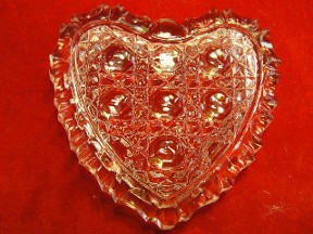 Small Heart Trinket Box Leaded Crystal