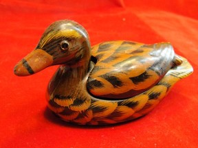 Vintage Duck Trinket Box