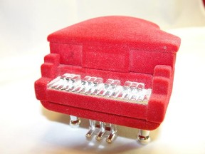 Baby grand piano jewelry trinket box