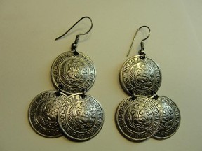 Jabberjewelry.com Vintage Coin Dangle Earrings