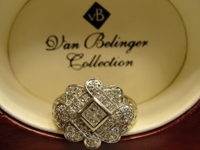 Jabberjewelry.com Vintage Berlinger White Gold  Diamond Ring