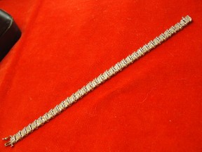 Jabberjewelry.com 2 Ct's Multi Diamond White Gold Tennis Bracelet