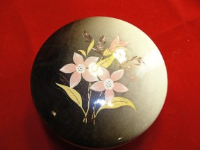 ARAM Marble Floral Trinket Box