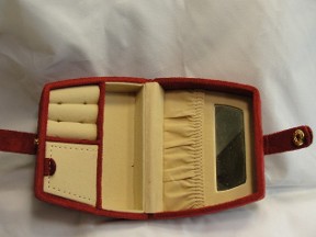 Red Purse Jewelry Travel Case