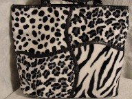 Tianni Faux Fur Tote Purse Bag 